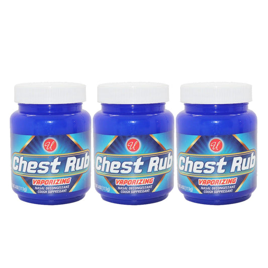 Vaporizing Chest Rub 4.0 oz by Universal "3-PACK"