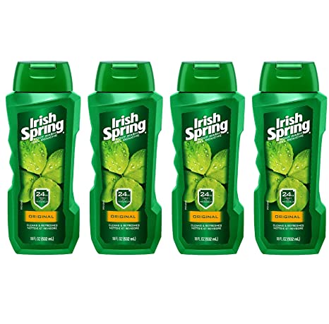 Irish Spring Original Body Wash for Men - 18 Fl oz 532 ml (Pack of 4)