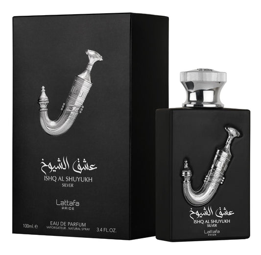 ISHQ AL SHUYUKH SILVER By LATTAFA PRIDE Eau De Parfum Spray 3.4 oz 100 ml
