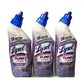 Lysol Cling & Fresh Lavender Fields Toilet Bowl Cleaner Kills 99.9 Germs 8 oz (Pack of 3 pcs)