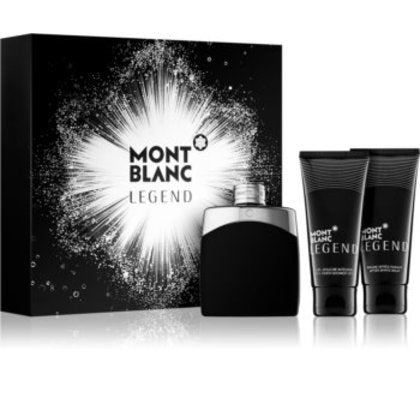 Mont Blanc Legend 3pc Gift Set for Men 3.3 Oz Cologne, Aftershave & Shower Gel