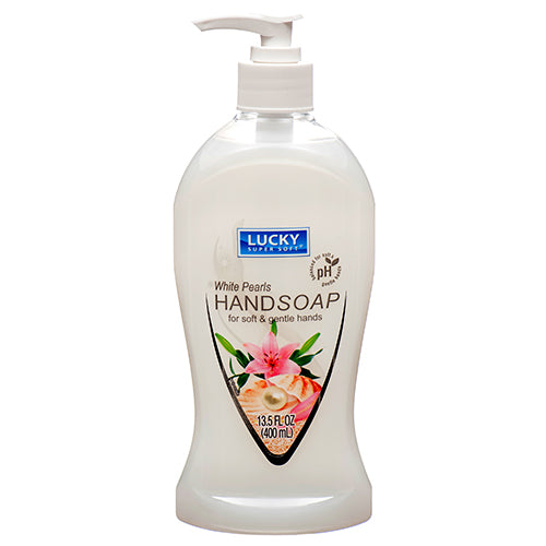 HAND LIQUID SOAP 13.5 OZ WHITE PEARLS  BY LUCKY