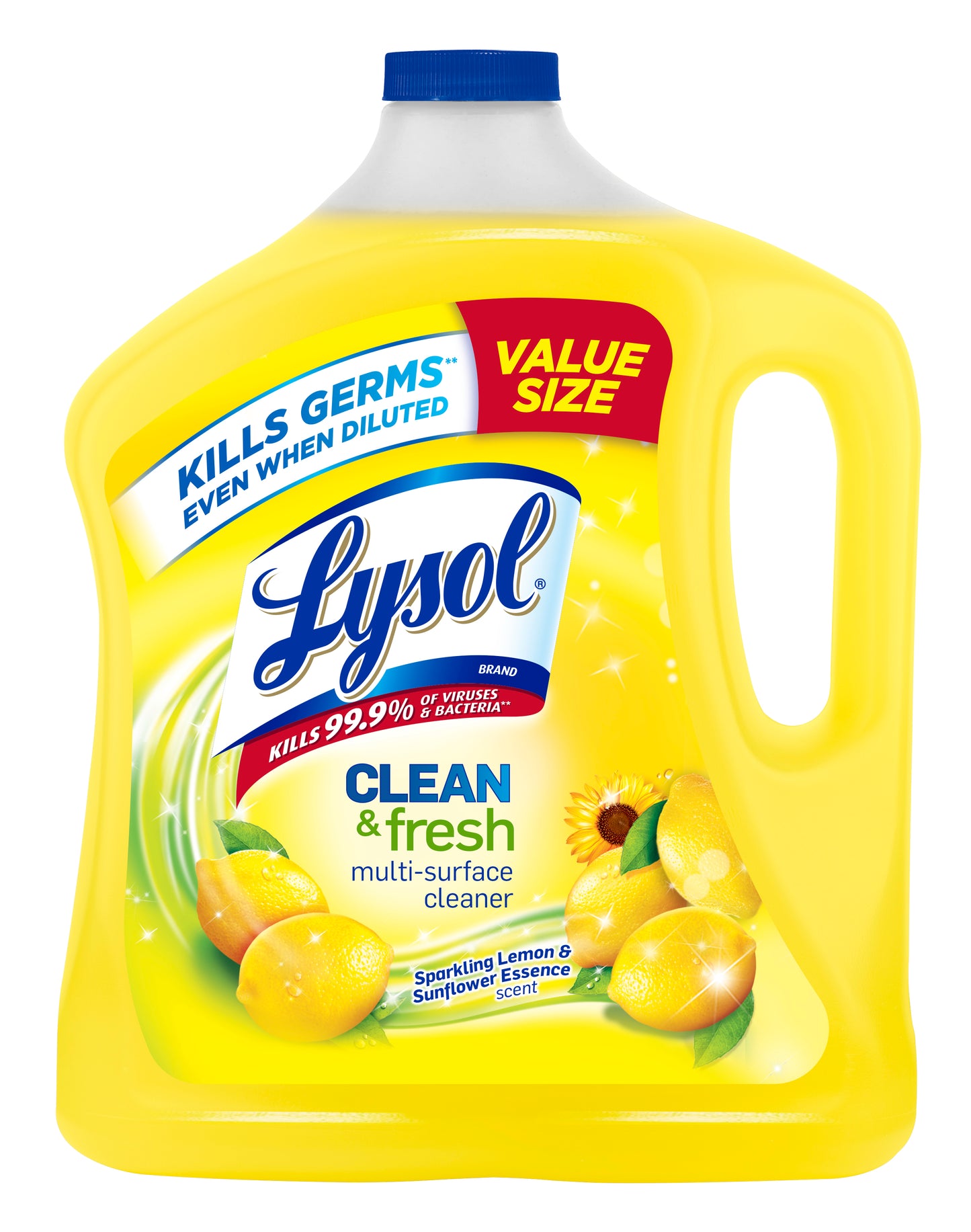 Lysol Clean & Fresh Multi-Surface Cleaner, Lemon & Sunflower, 90 oz