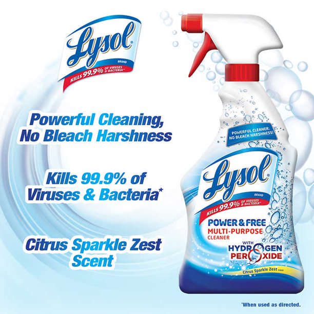Lysol Bleach Free Hydrogen Peroxide Multi-purpose Cleaner, Citrus 32oz