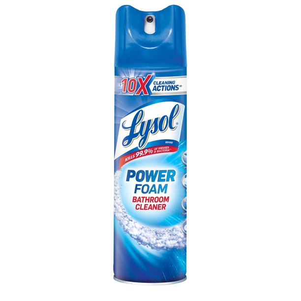 Lysol Bathroom Cleaner Spray, Power Foam, 24oz