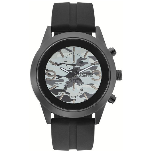 Kenneth Cole Reaction Black Case Camoflage Dial Watch RK50546001 Men