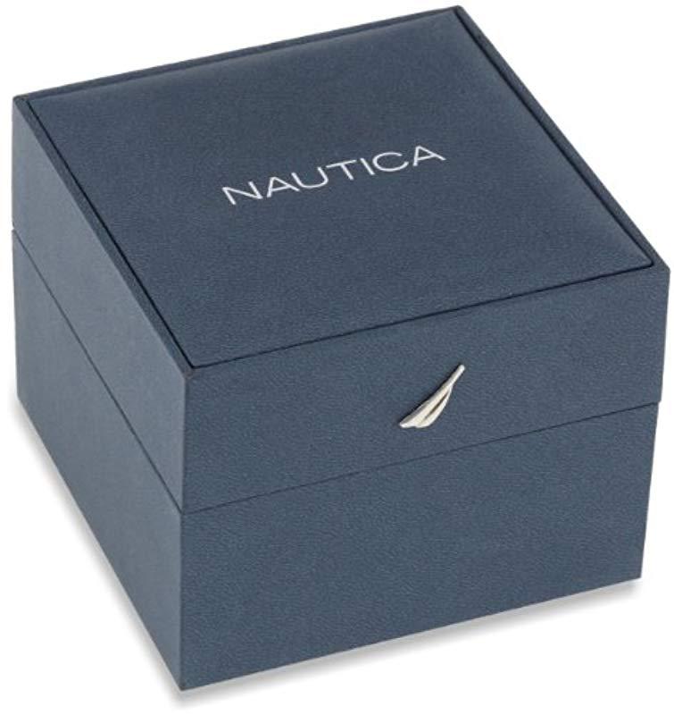 Nautica men's quartz resin silicone online watch