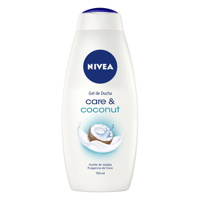 Nivea Care & Coconut Shower Gel 750ml 25.36 Fl oz (Pack of 2)