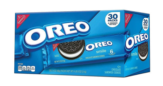 Nabisco Oreo, (Smile 30 Packs 6 Pieces Each Pack) 180 Cookies