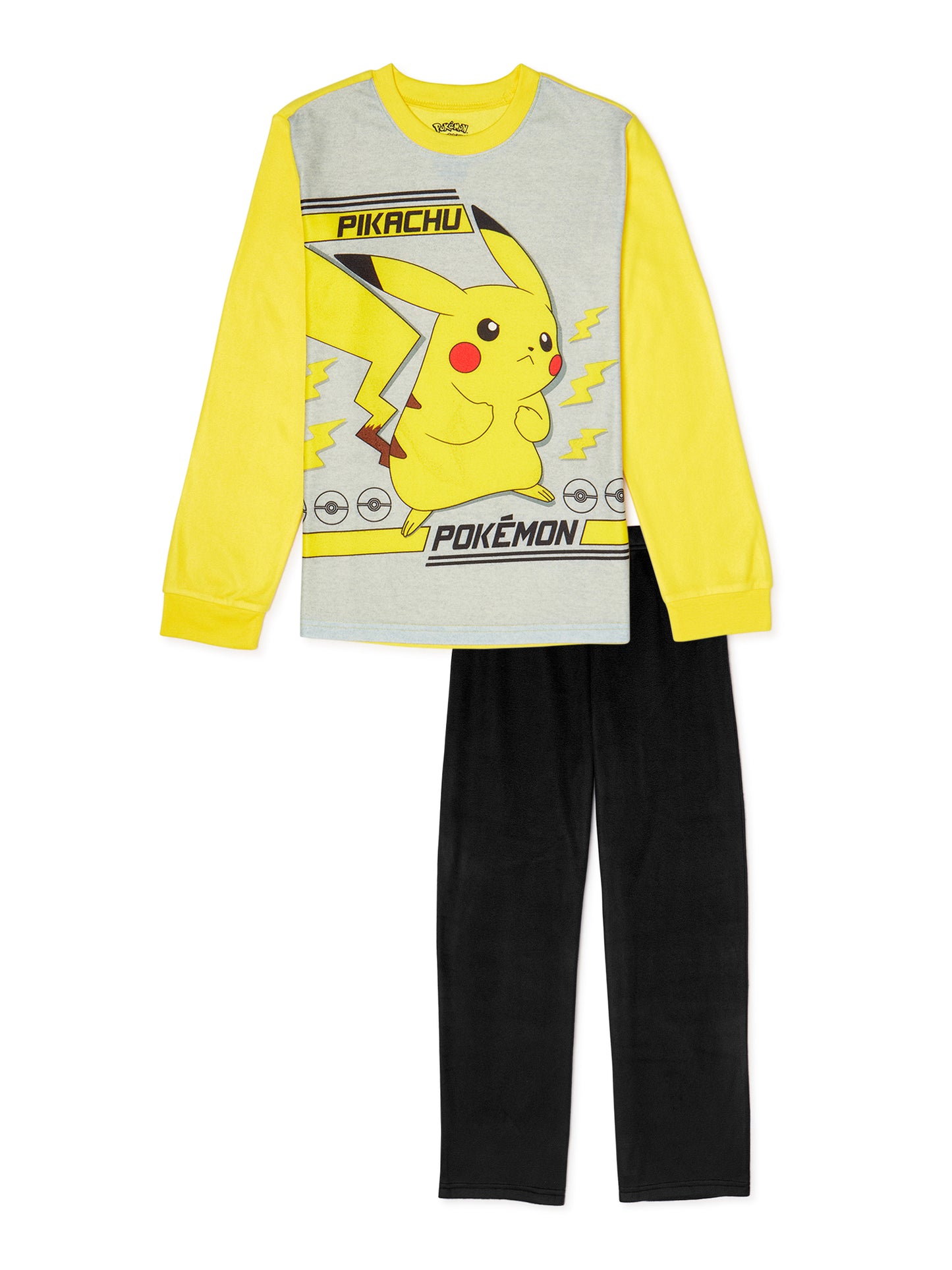 Pokemon Boys Pajama Set, 2-Piece, Size 10-12