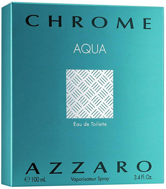 Chrome Aqua EDT 3.4 oz 100 ml Men by Azzaro