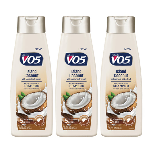 VO5 Island Coconut Moisturizing Shampoo 12.5 Oz (Pack of 3)