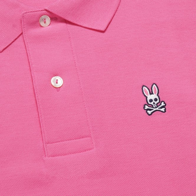 Psycho Bunny Mens Classic Polo (Love Pink)