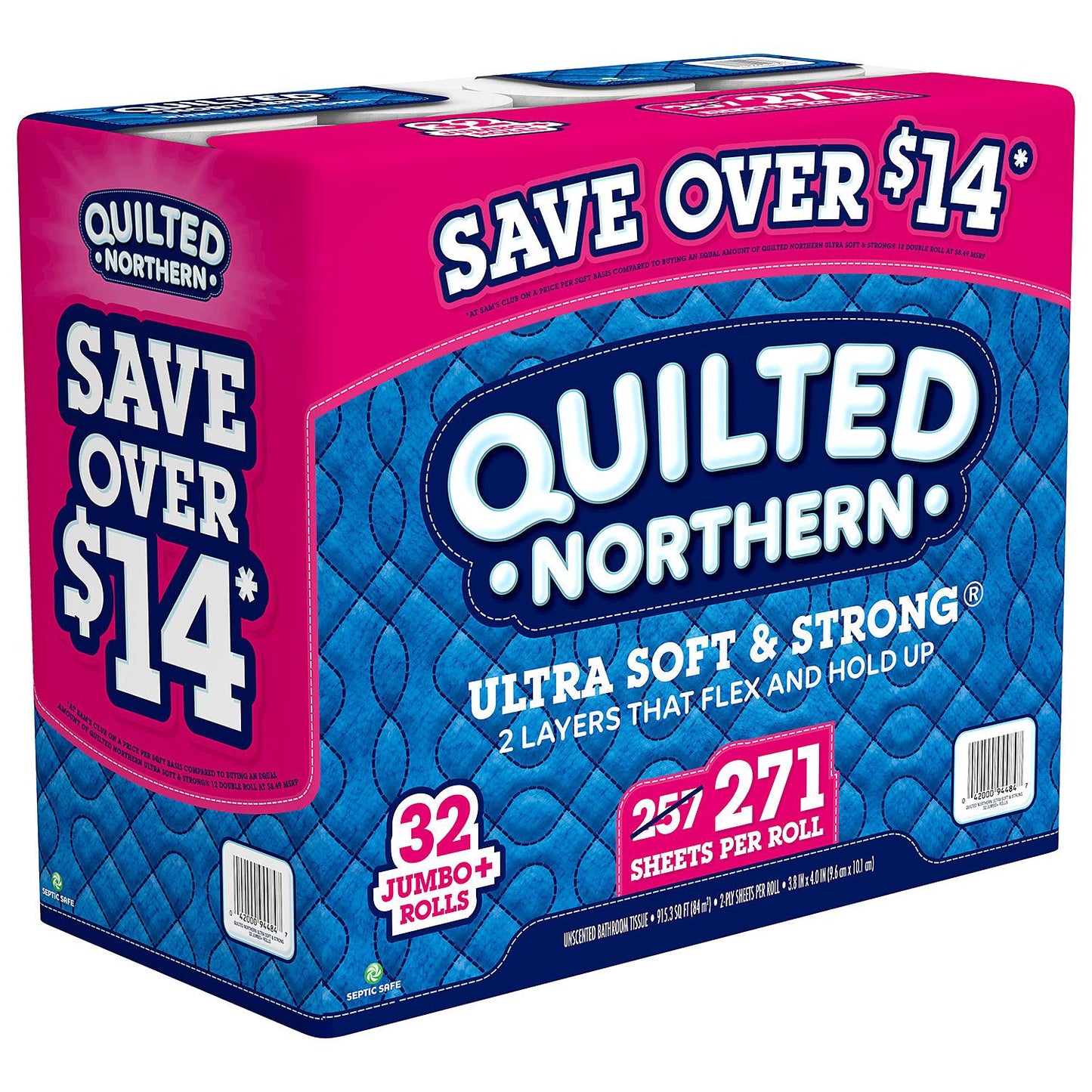Quilted Northern Ultra Soft & Strong Toilet Paper (32 rolls, 271 sheets/roll)
