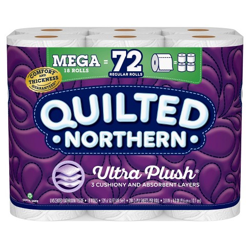 Quilted Northern Ultra Plush Toilet Paper - 18 Mega Rolls = 72 Regular Rolls