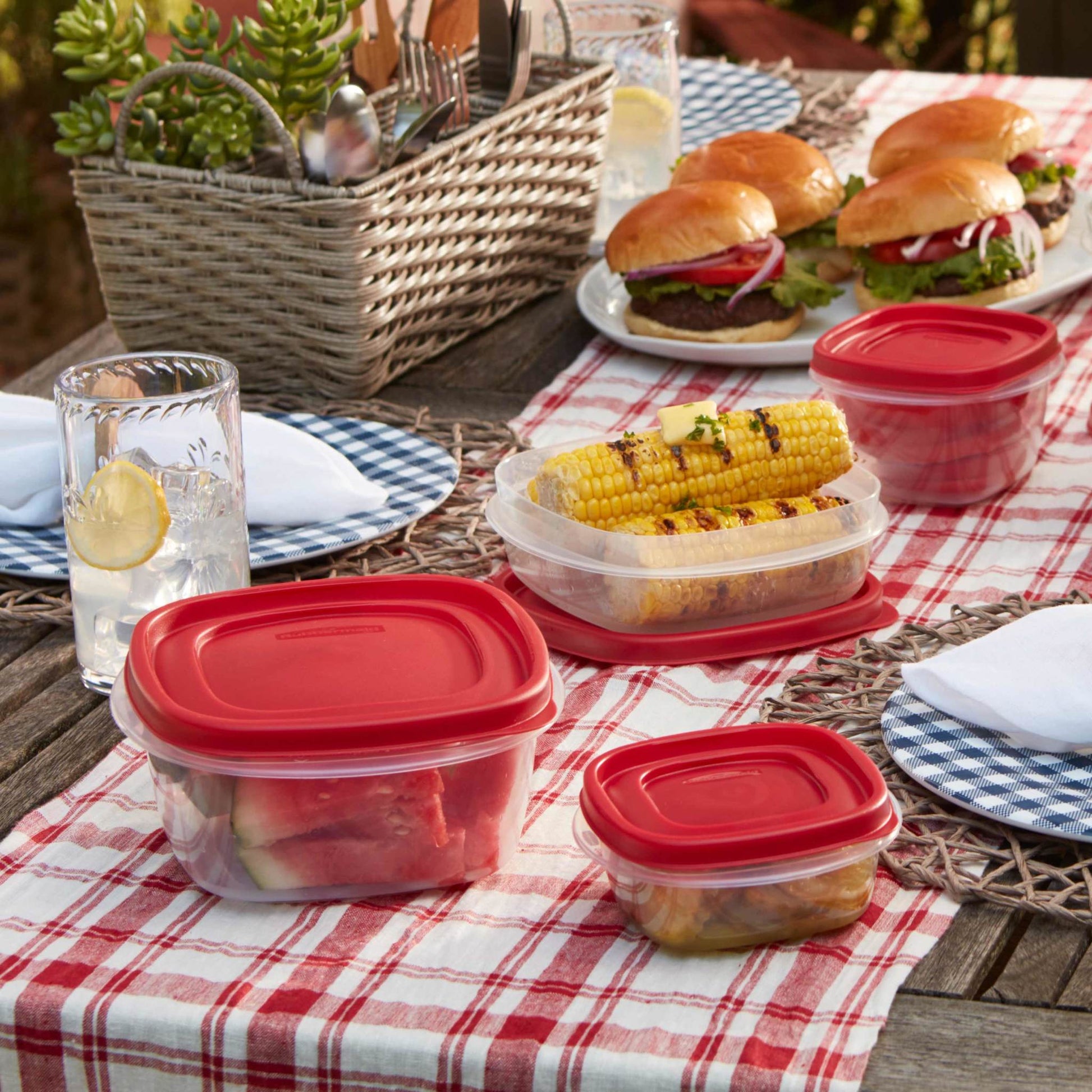 Rubbermaid Easy Find Vented Lids Food Storage Containers, 26-Piece Set –  Rafaelos