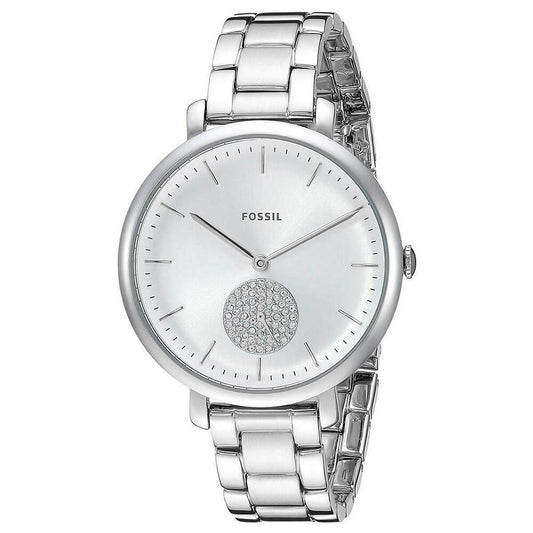 Fossil Jacqueline Three-Hand Stainless Steel Watch Jewelry (ES4437) Women