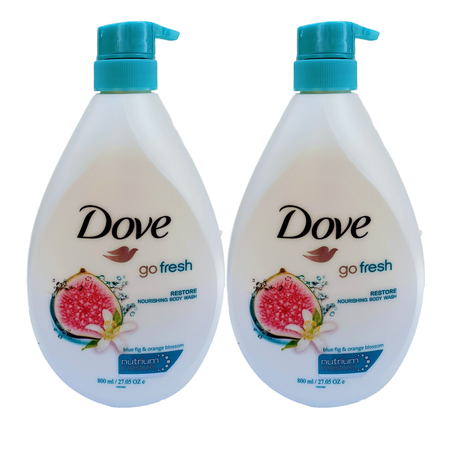 Dove Go Fresh Nourishing Body Wash 800 ml 27.05 oz "2-PACK"