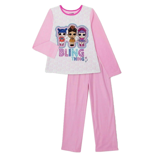 L.O.L. Bling Thing 2 piece Flannel Pajamas Sleepwear Set Size 7/8