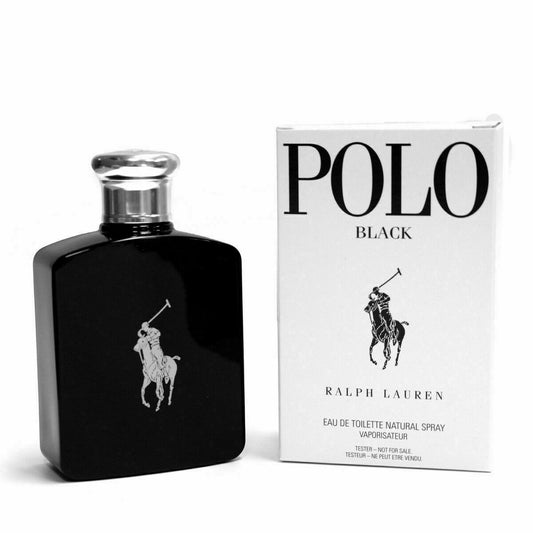 Polo Black by Ralph Lauren EDT 4.2 oz 125 ml TESTER in white box