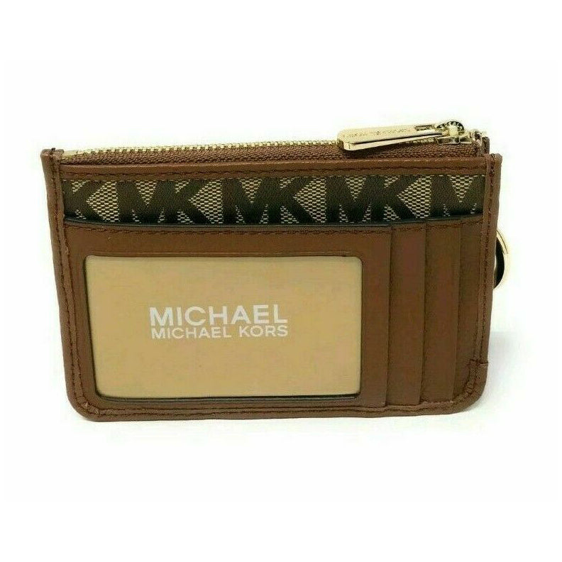 Buy Michael Kors Jet Set Small Logo Wallet | Brown Color Women | AJIO LUXE