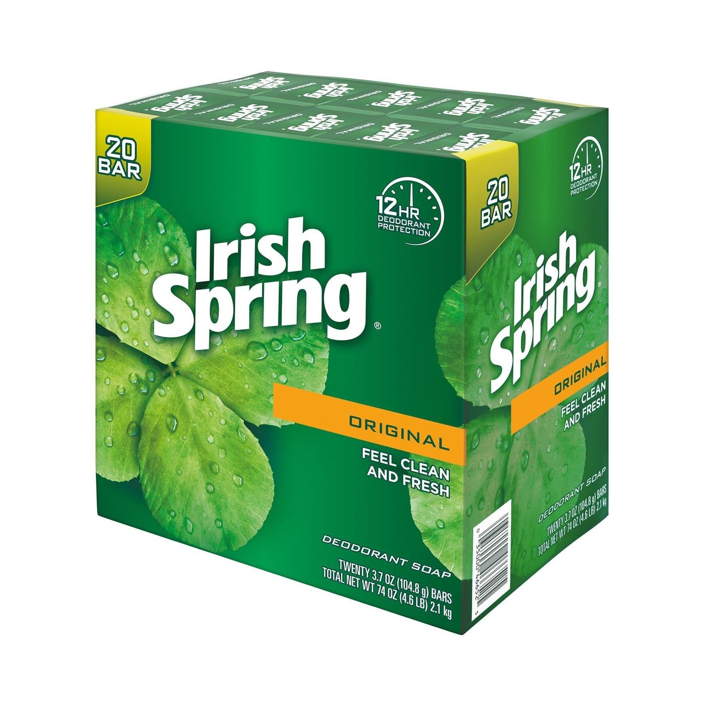 Irish Spring Deodorant Soap Original Scent 20 ct