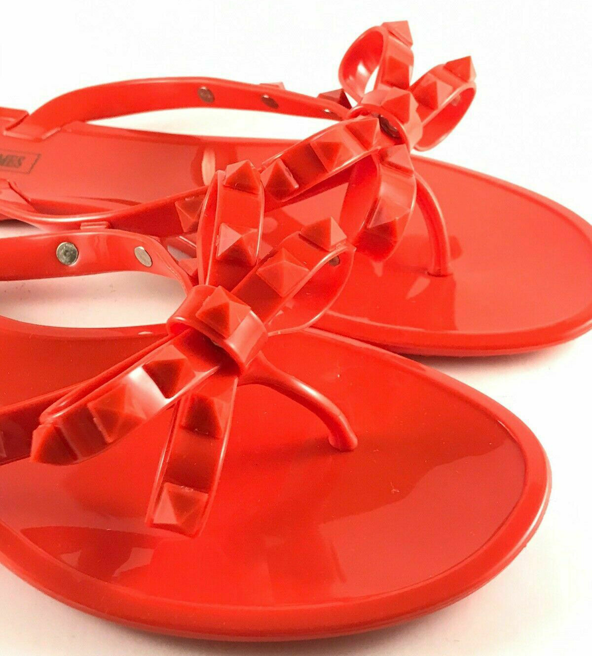 Victoria Adames Valencia Matching Jelly Sandal Red