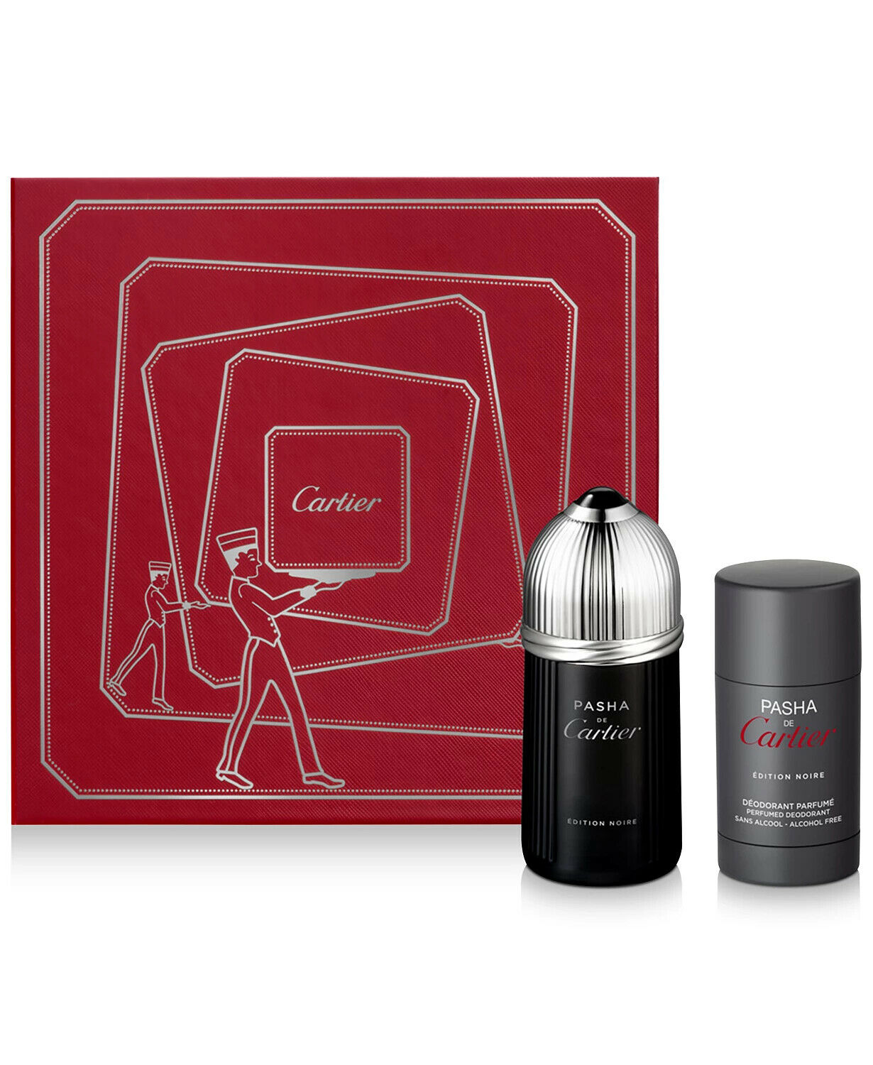 Pasha De Cartier Edition Noire 3.3 oz / 100 ml Eau De Toilette +2.5 oz  Deo Set
