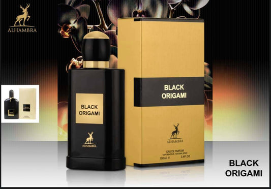 Black Origami By Maison Alhambra Eau De Parfum Spray 3.4 fl oz 100 ml