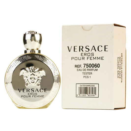 Versace Eros Pour Femme Eau De Parfum 3.4 oz 100 ml TESTER in white Box