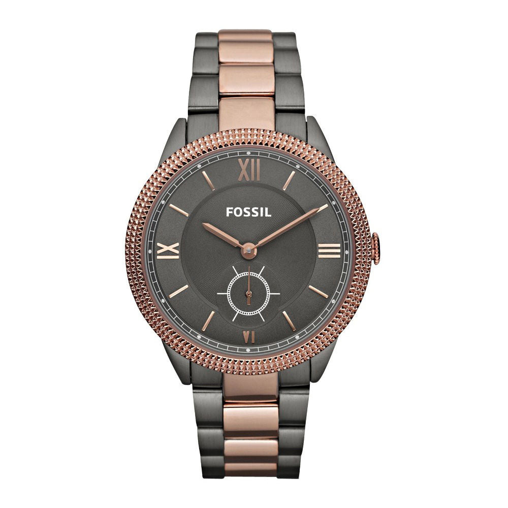 Fossil Sydney Smoke and Rose Gold Watch (ES3068) Women