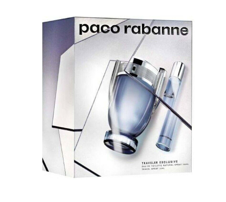 Paco Rabanne Invictus 2 pc Gift Set EDT 3.4 oz 100 ml Men