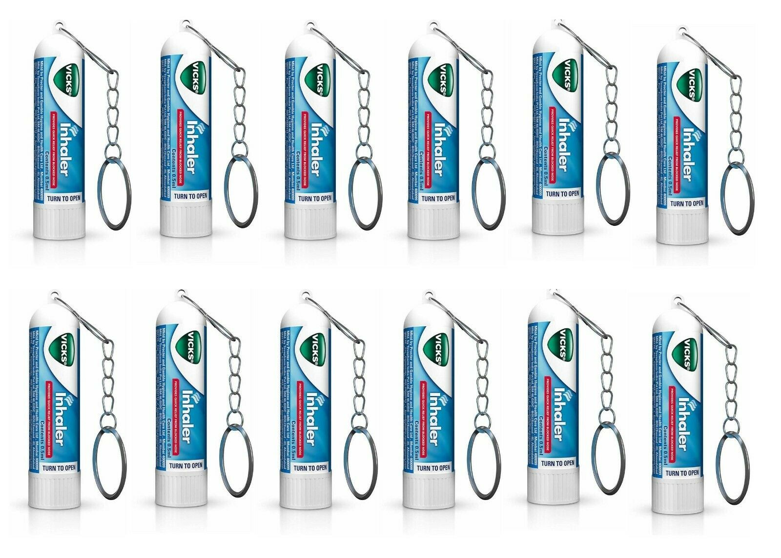 Vicks Inhaler for Fast Relief in Nasal Congestion (PACK of 12 PCS) –  Rafaelos