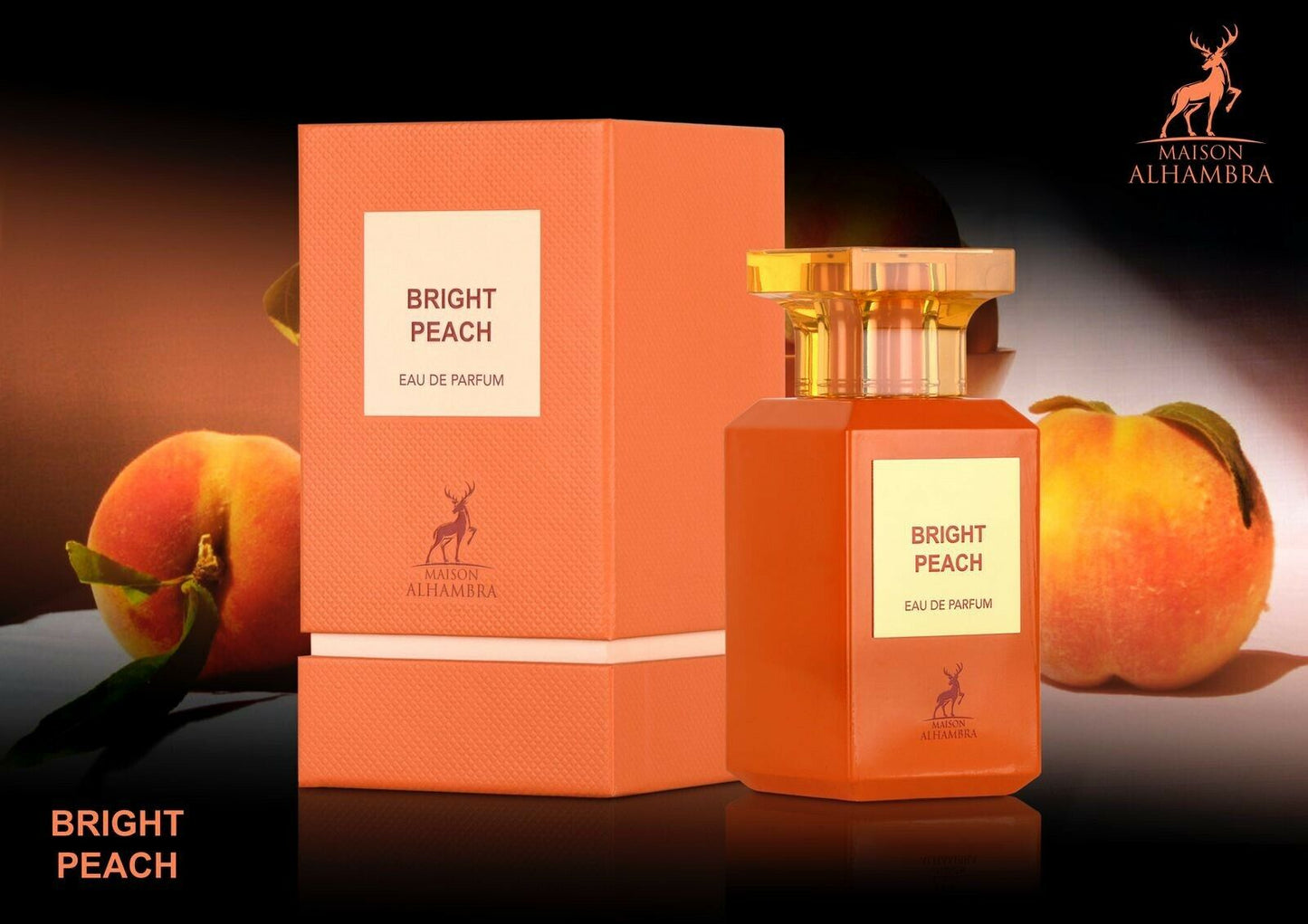 Bright Peach By Maison Alhambra Eau De Parfum Spray 2.7 fl oz 80 ml