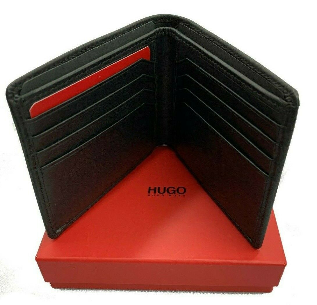 Boss Hugo Subway 8cc Leather Wallet Black