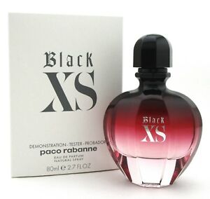 Paco Rabanne Black XS EDP 2.7 oz 80 ml Women "TESTER" in white box