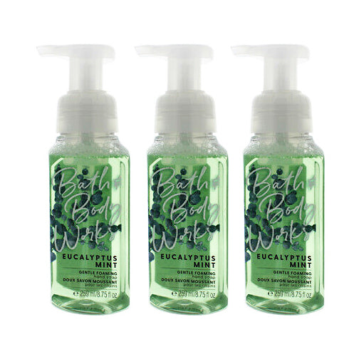 Bath & Body Works Hand Soap Foam Eucalyptus Mint 8.75 oz 259 ml "3-PACK"