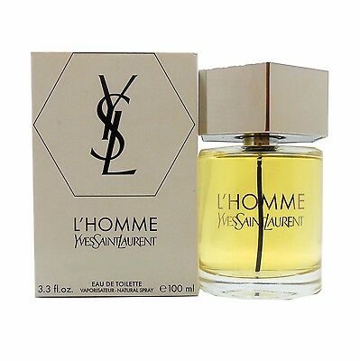 Yves Saint Laurent L' Homme EDT 3.3 oz 100 ml TESTER in white box Men