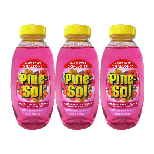 Pine-Sol Multi-surface Cleaner Tropical Flowers (Make over 5 GALLONS) 10.75 oz "3-PACK"