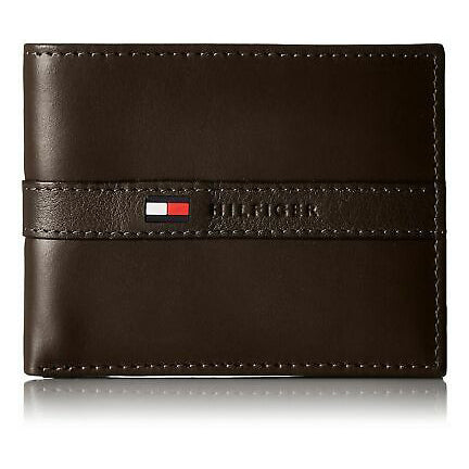 Tommy Hilfiger Men's Leather Passcase Wallet with Removable Card Holder (31TL22X062)