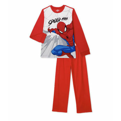 Marvel Spider-Man 2 pc Flannel Pajama Sleepwear Set Size 4/5