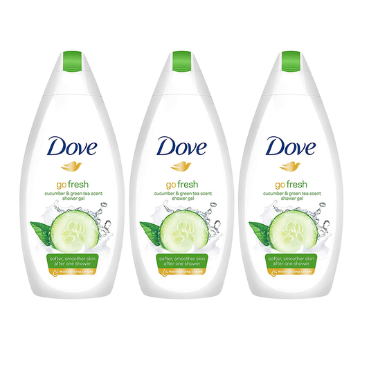 Dove Body Wash Refreshing Cucumber & Green Tea 500 ml "3-PACK"