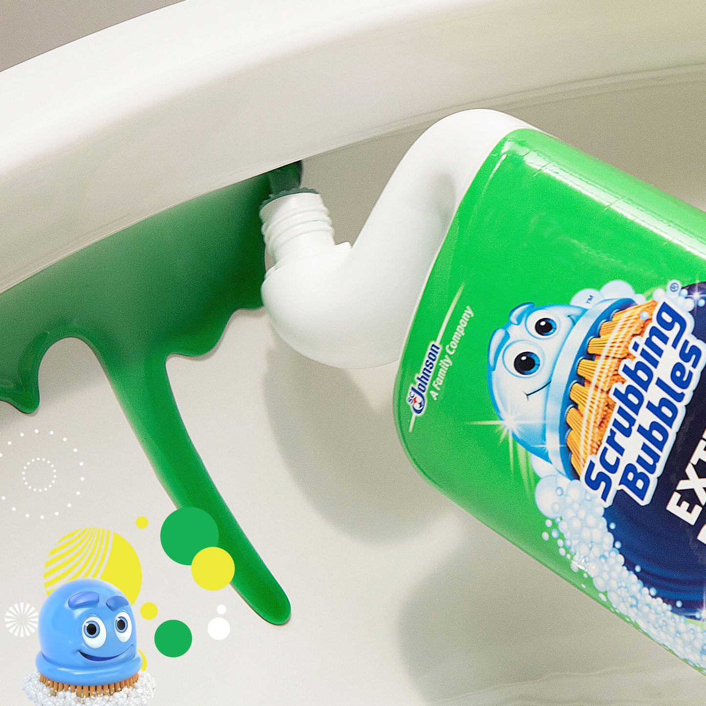 Scrubbing Bubbles Extra Power Stain Destroyer Toilet Bowl Cleaner, Rainshower, 24 oz