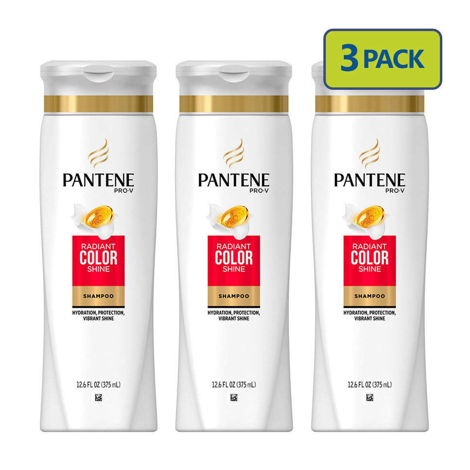 Pantene Pro-V Shampoo 12.6 oz 375 ml 3-PACK