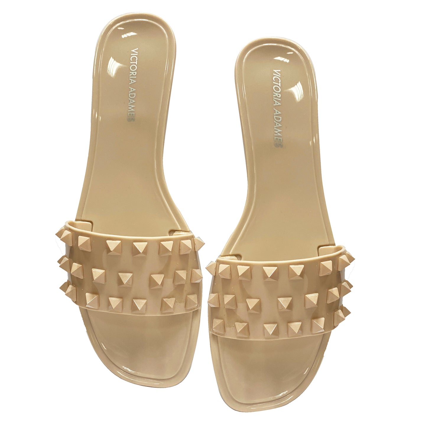 Victoria Adames Spring Jelly Sandals Nude