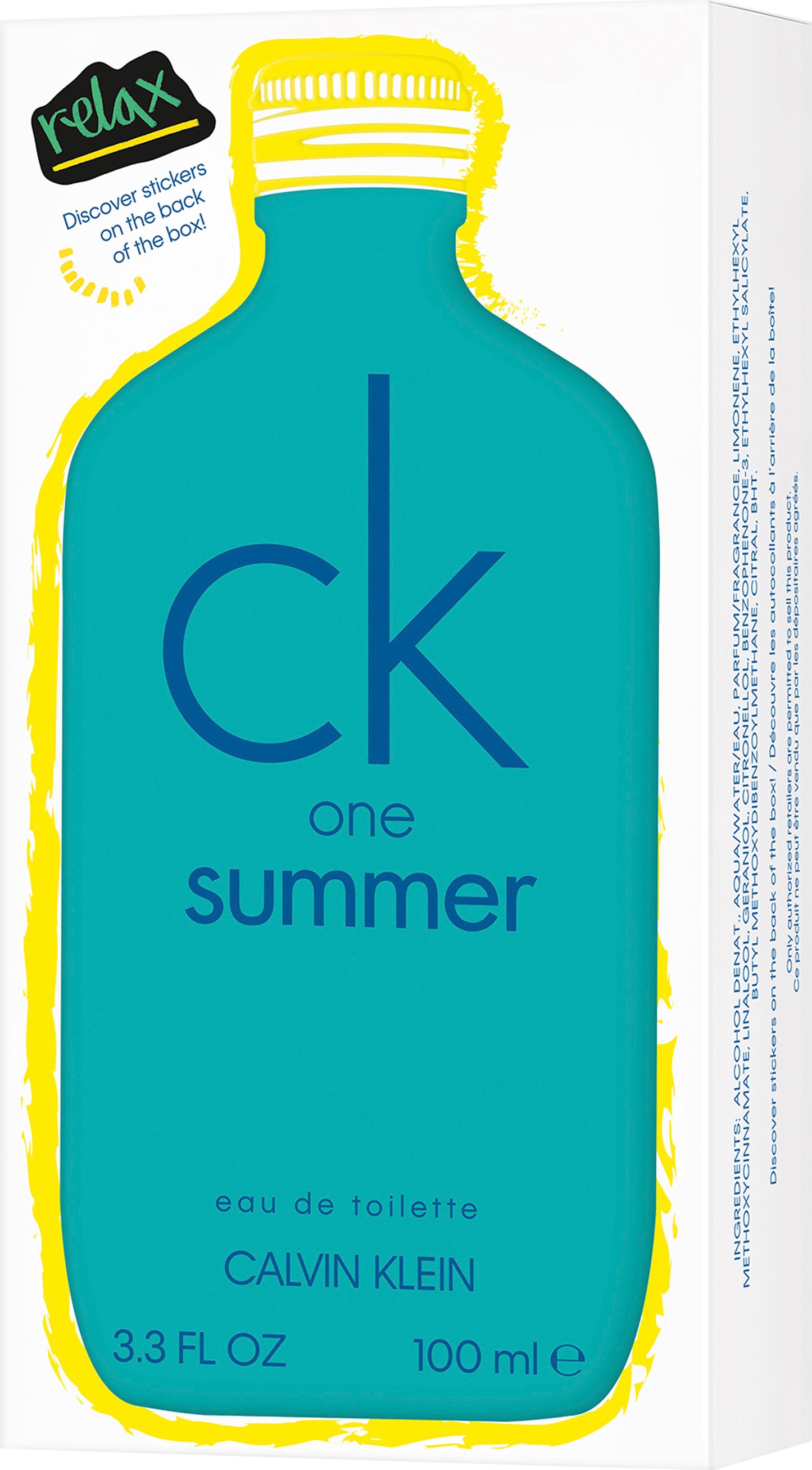 Calvin Klein One Summer Edt 3.3 oz 100ml (2020 Edition)