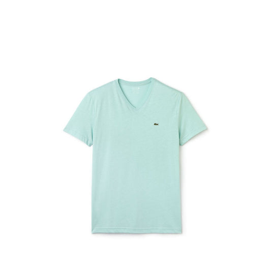 Lacoste Men's Short Sleeve V-Neck Pima Jersey T-Shirt