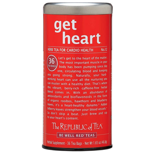 The Republic of Tea Get heart No.12 Herb Tea for Cardio Health - 30 Bags