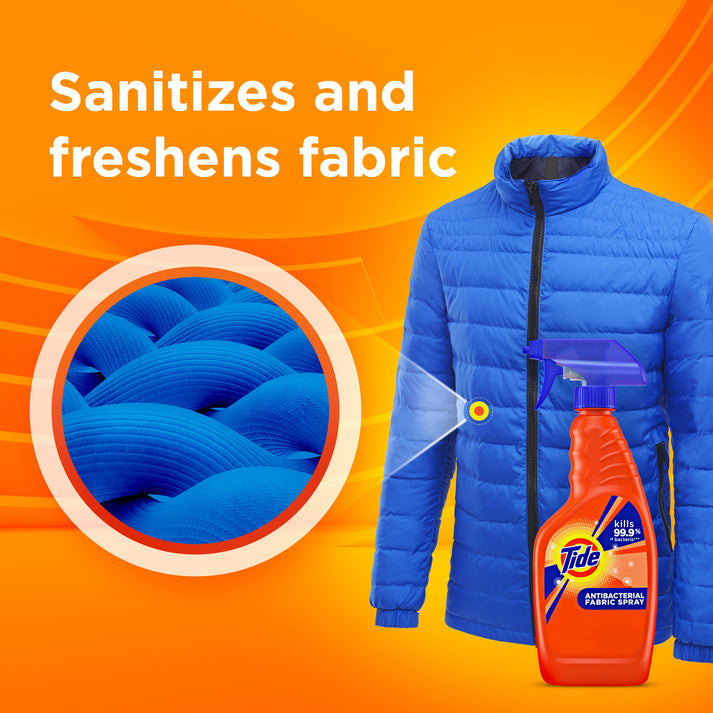 Tide Antibacterial Fabric Spray, Original Scent, 22 fl oz Rafaelos