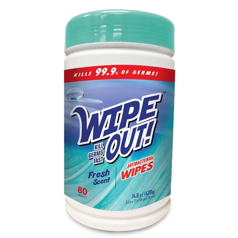 Wipe Out! 240 Wipes, 2 Lemon Scent 1 Fresh Scent "3-PACK"